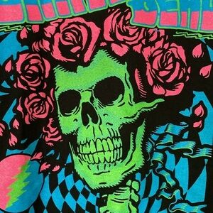 Grateful Dead Bertha Winterland Ballroom Blacklight Licensed Band Merch Tee L